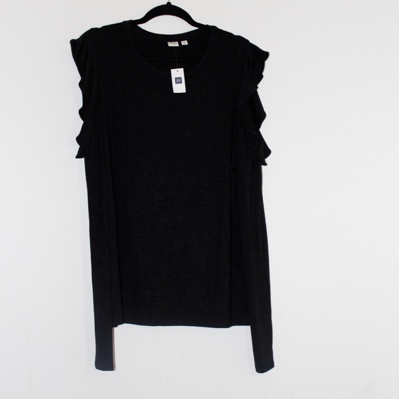 NWT Long Sleeve Cold Shoulder Flutter Top XLTALL - Picture 3 of 7